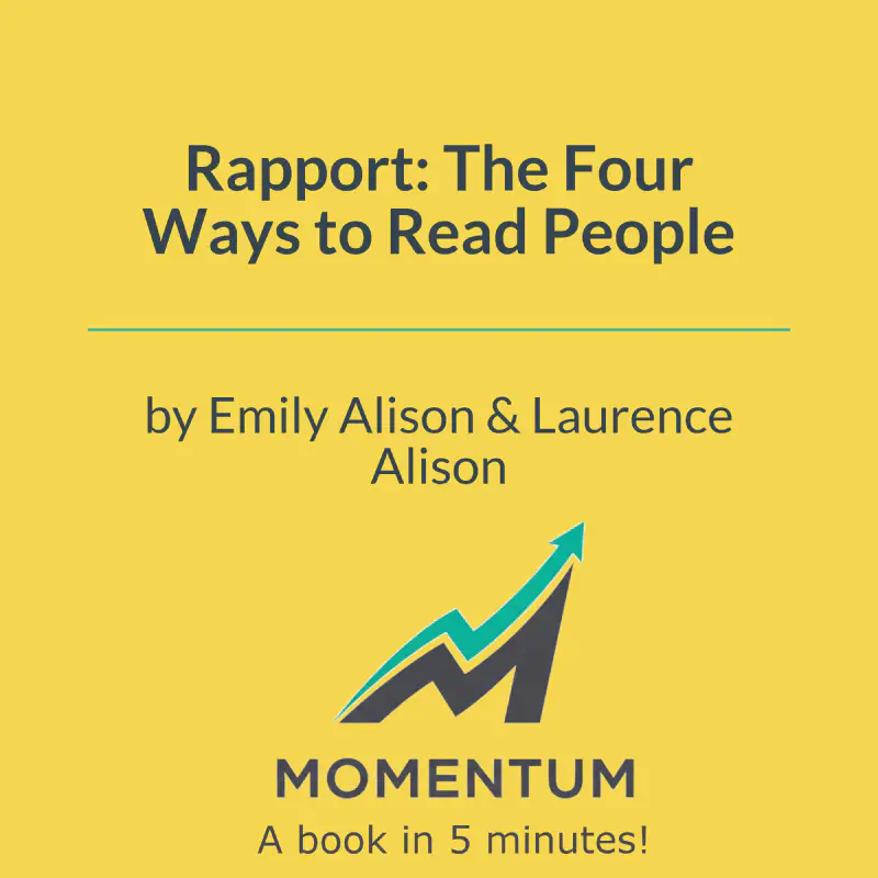 Book cover of Rapport: The Four Ways to Read People