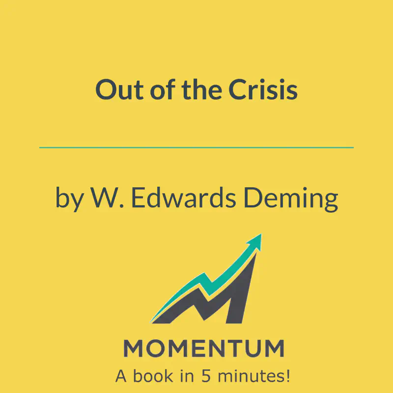 Book cover of Out of the Crisis