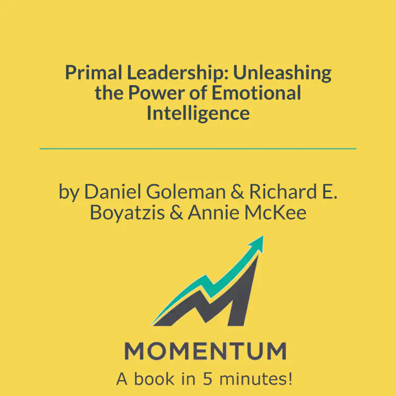 Book cover of Primal Leadership: Unleashing the Power of Emotional Intelligence