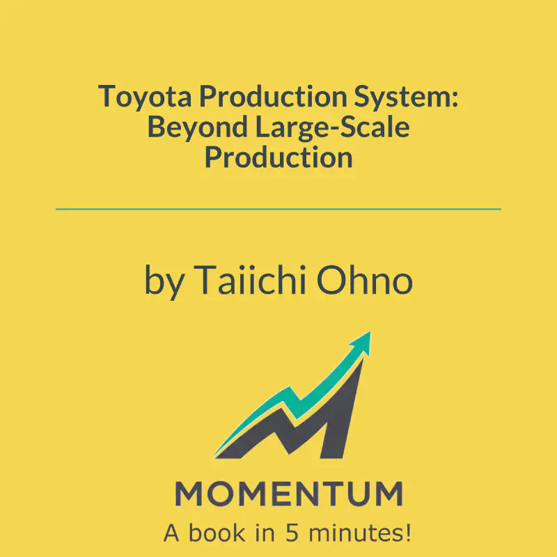 Book cover of Toyota Production System: Beyond Large-Scale Production