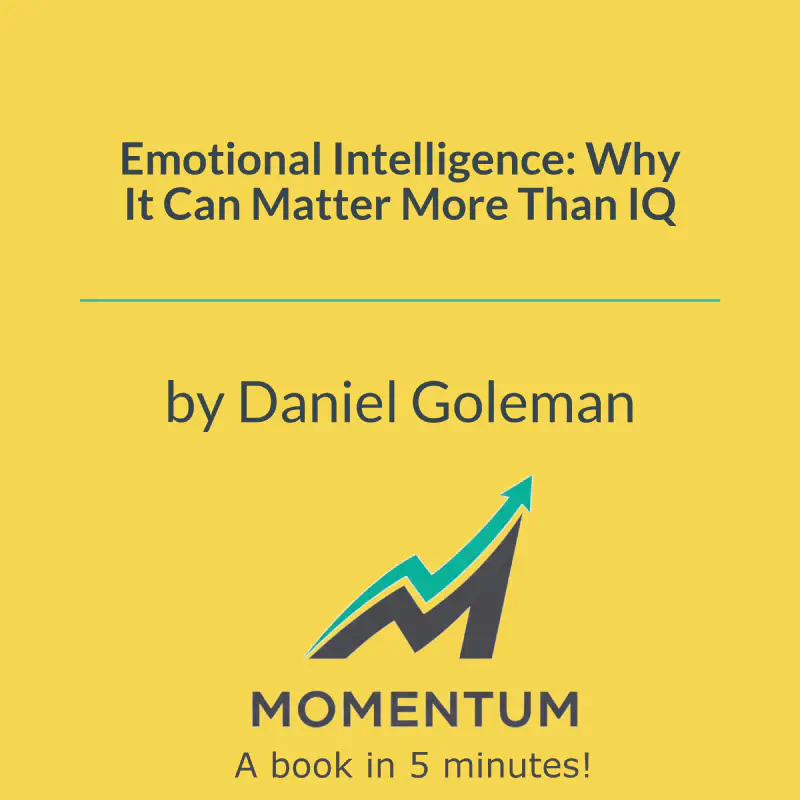 Book cover of Emotional Intelligence: Why It Can Matter More Than IQ