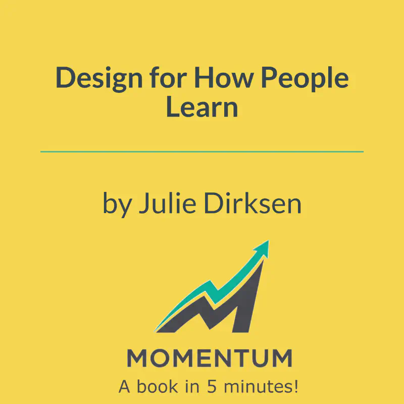 Book cover of Design for How People Learn