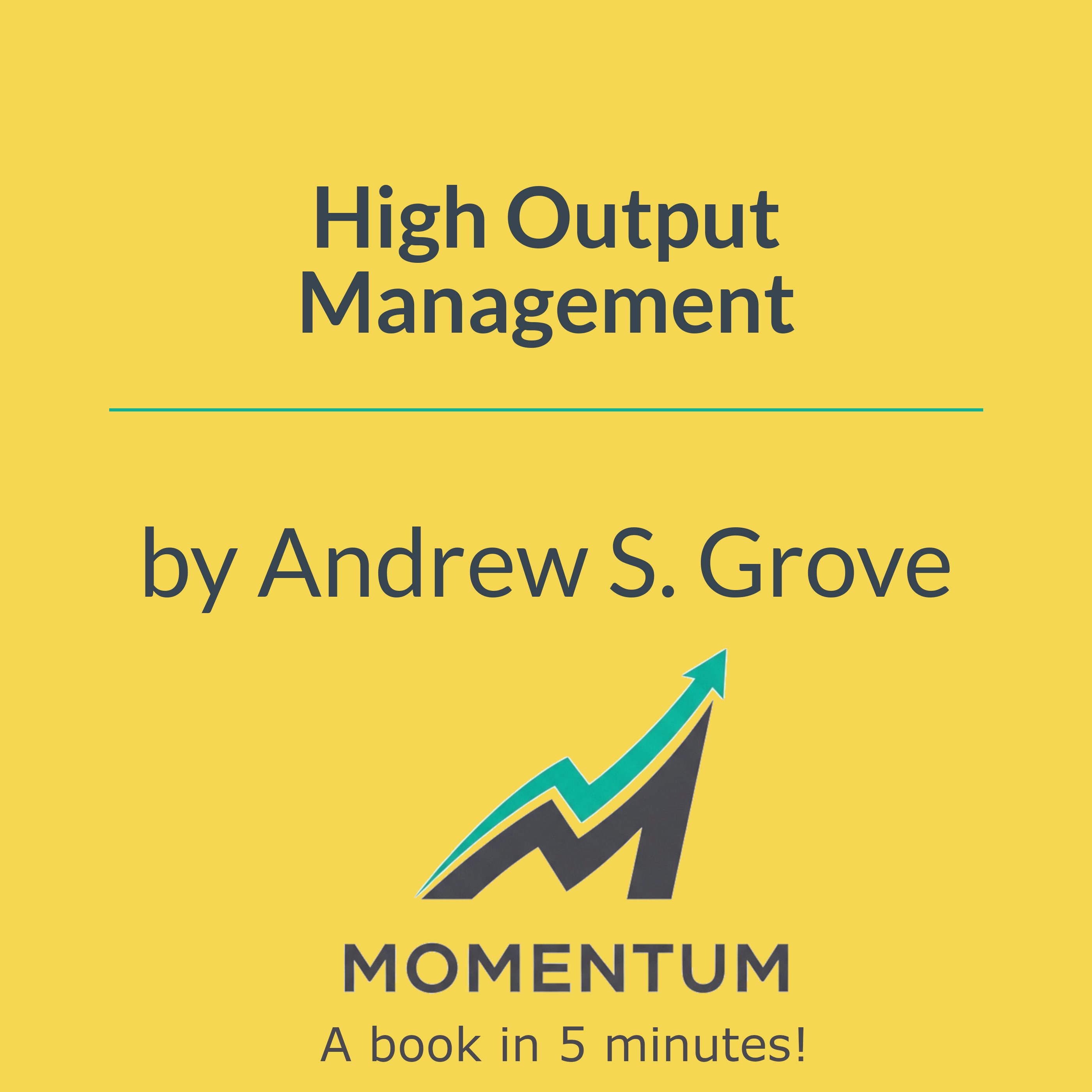 Book cover of High Output Management