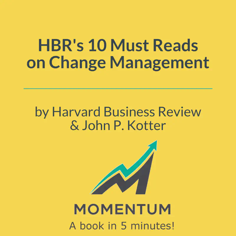 Book cover of HBR's 10 Must Reads on Change Management