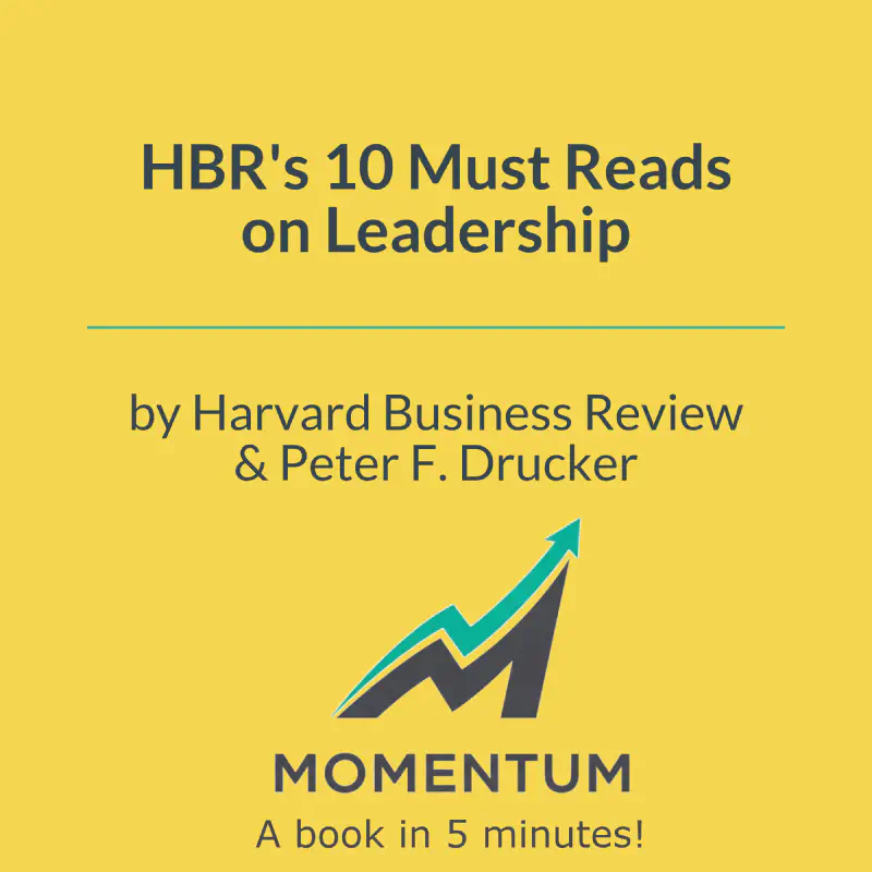 Book cover of HBR's 10 Must Reads on Leadership