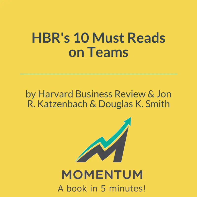 Book cover of HBR's 10 Must Reads on Teams