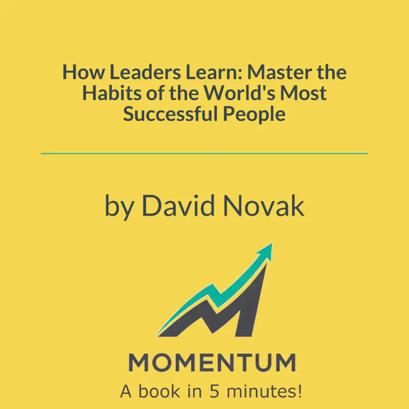 Book cover of How Leaders Learn: Master the Habits of the World's Most Successful People