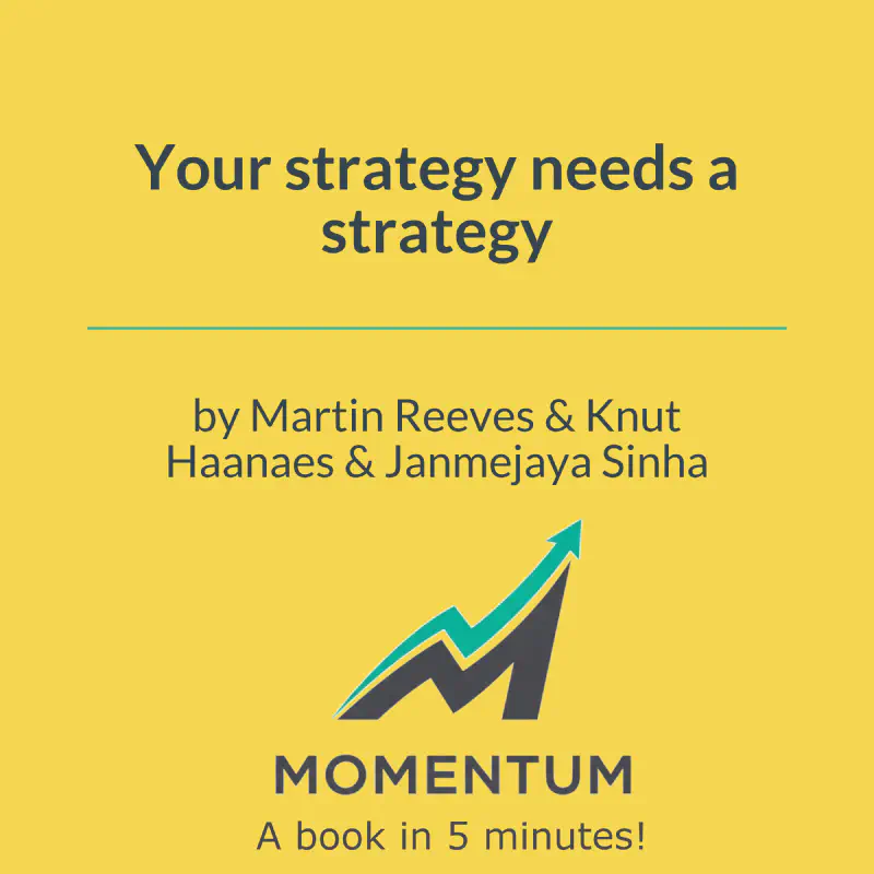 Book cover of Your strategy needs a strategy
